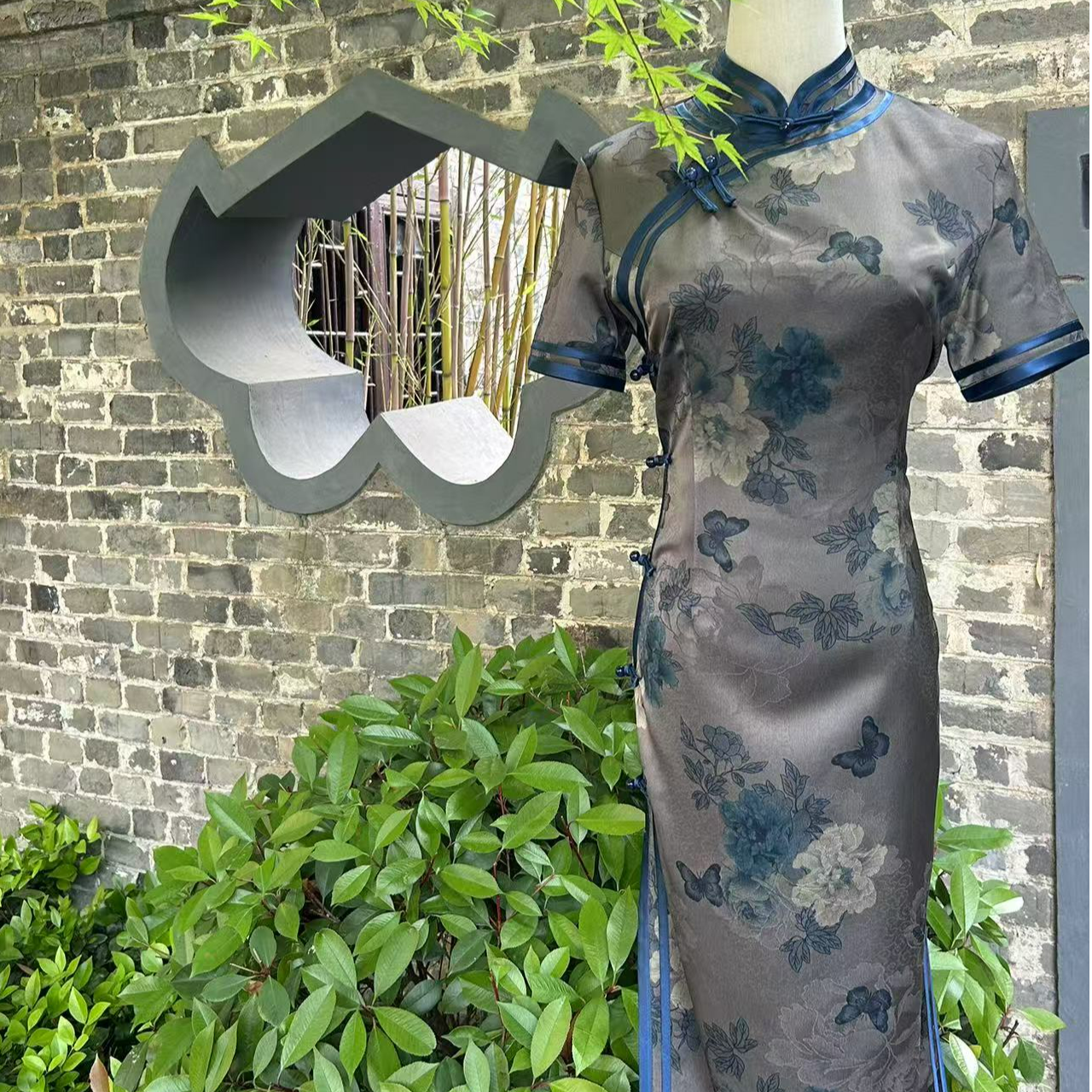 【花戏蝶】2025年春季新款复古百搭优雅大方日常淑女旗袍