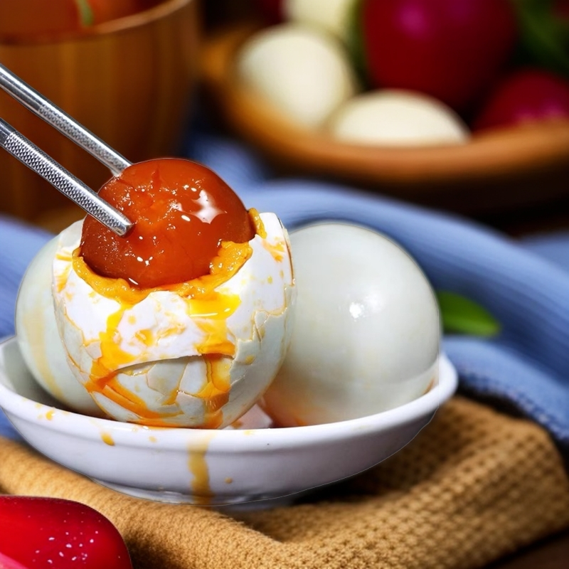 北海特产海鸭蛋红泥腌制翻流油咸蛋烤海鸭蛋10枚20枚