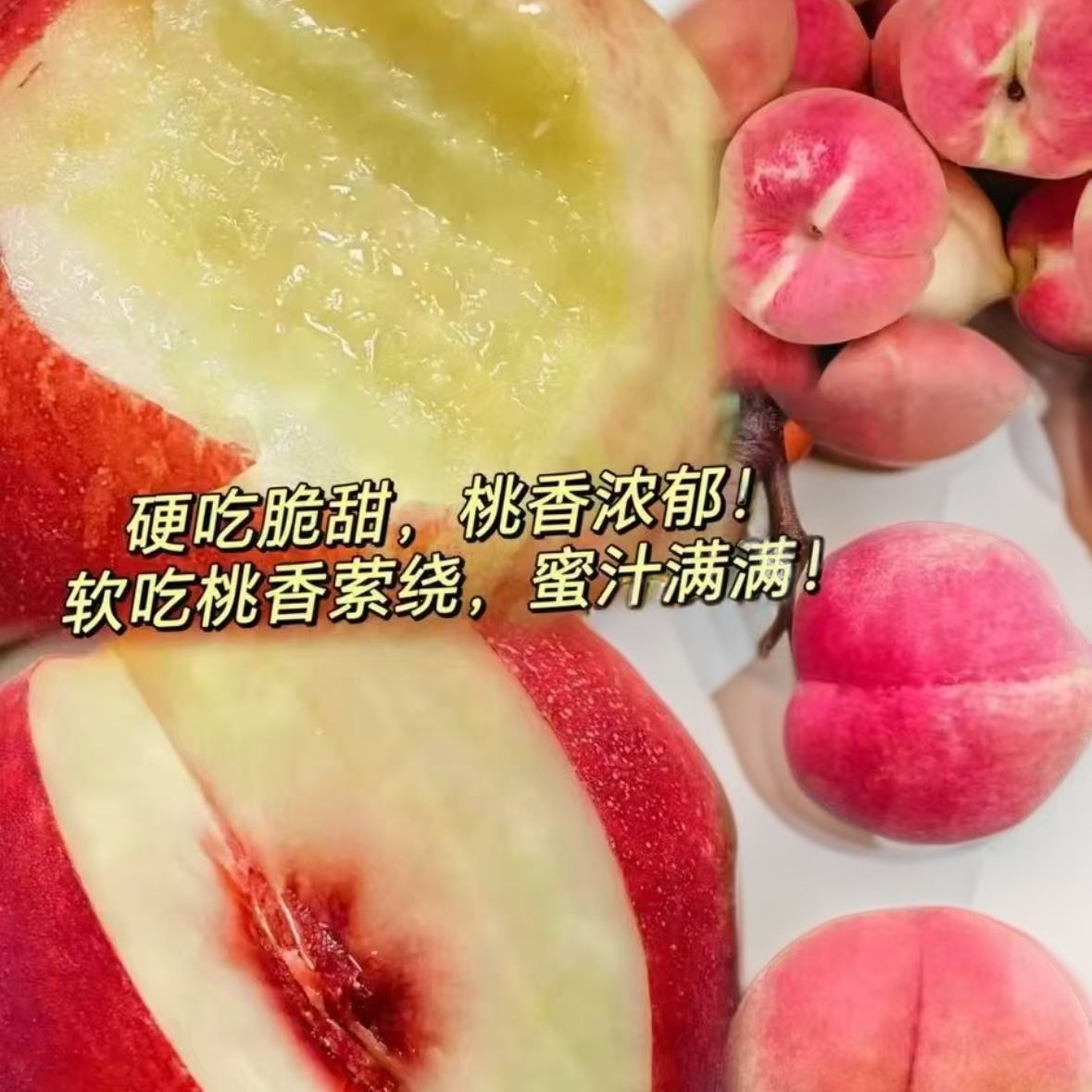 【云南冬桃】高山种植冬雪离核蜜桃现摘现发脆甜新鲜应季水果
