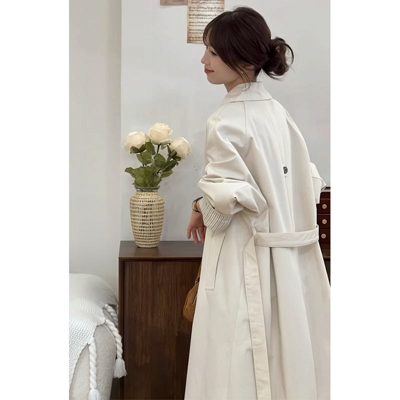 中长款卡其色爆款风衣外套女2025春秋季新款小个子韩系高级感日系