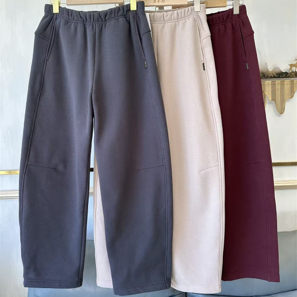菲玛掂250303正品2025冬季新款时尚休闲裤显瘦加绒香蕉裤长裤女裤