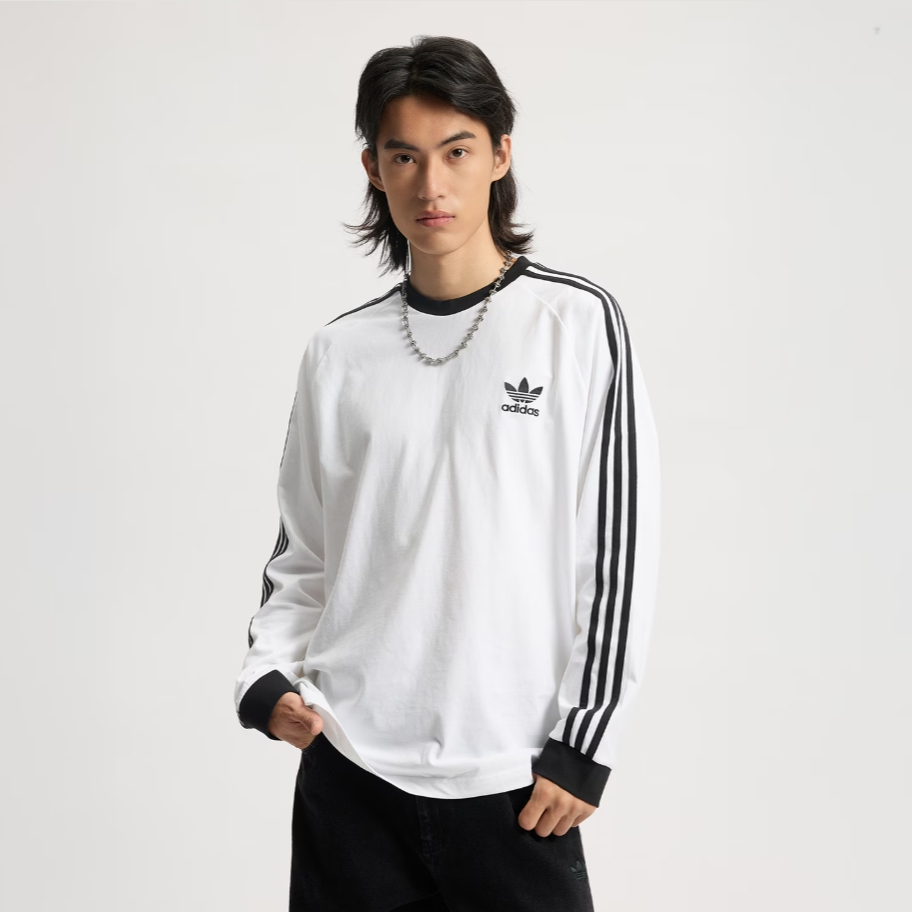 阿迪达斯 （adidas）男子休闲潮流长袖T恤IA4879