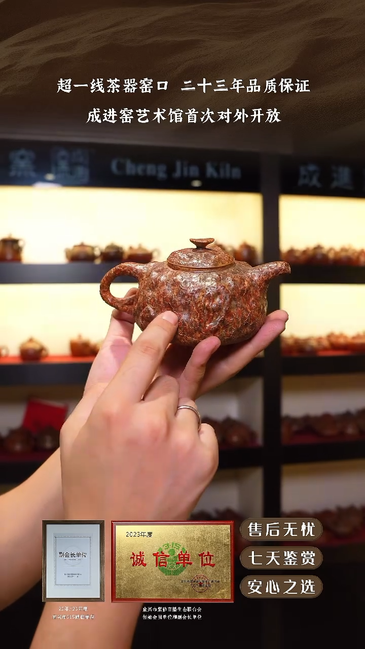 宜兴紫砂壶墨金烧供春280cc