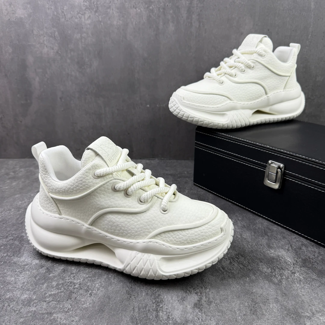 冬季加绒加厚老爹鞋男款百搭休闲运动增高棉鞋男士防滑保暖男鞋子