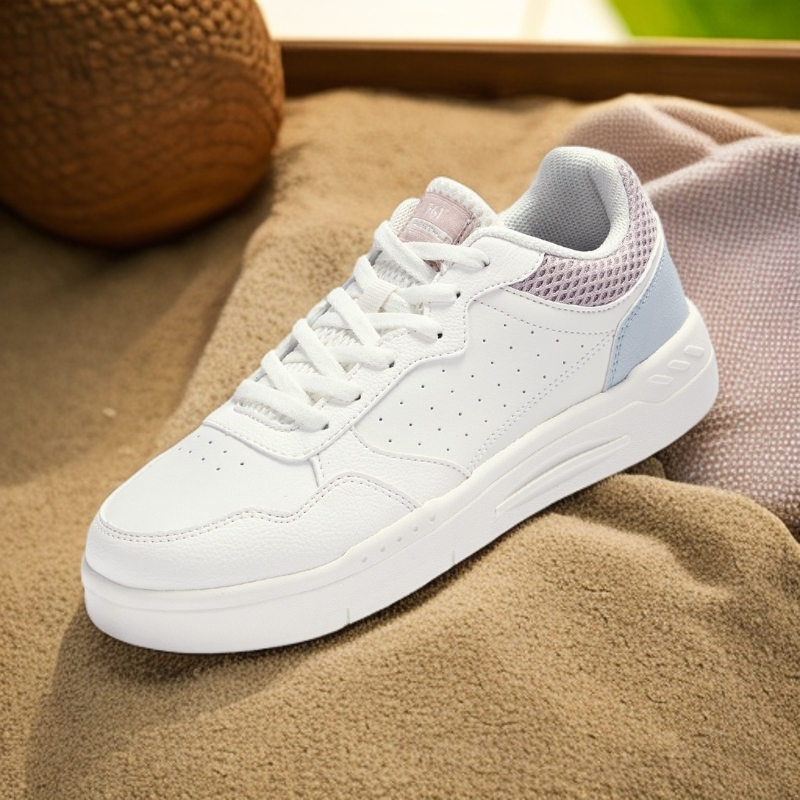 361°追风-男女运动鞋秋季革面情侣白鞋百搭低帮轻便跑者美学板鞋