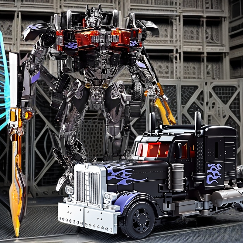 擎天黑金柱变形金刚儿童玩具黄蜂关节超可动益智机甲机器人礼物