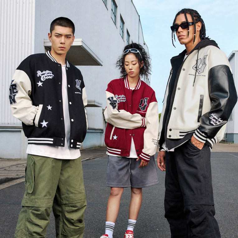 【焕新季】维动星驰棒球服情侣重磅加厚刺绣国潮美式棒