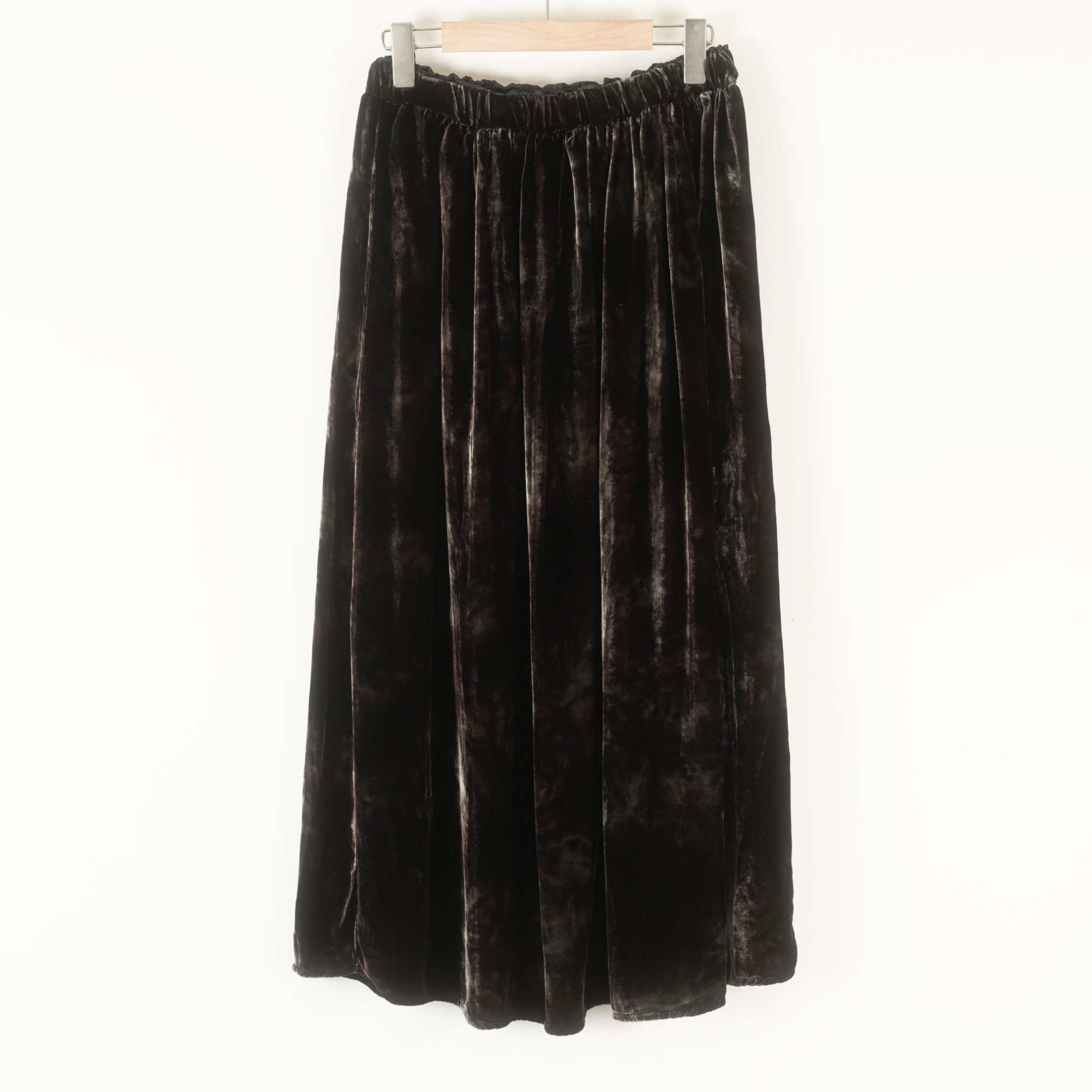 三木兮非2025春季新款时尚百搭气质洋气扎染丝绒半身裙25SQ3063