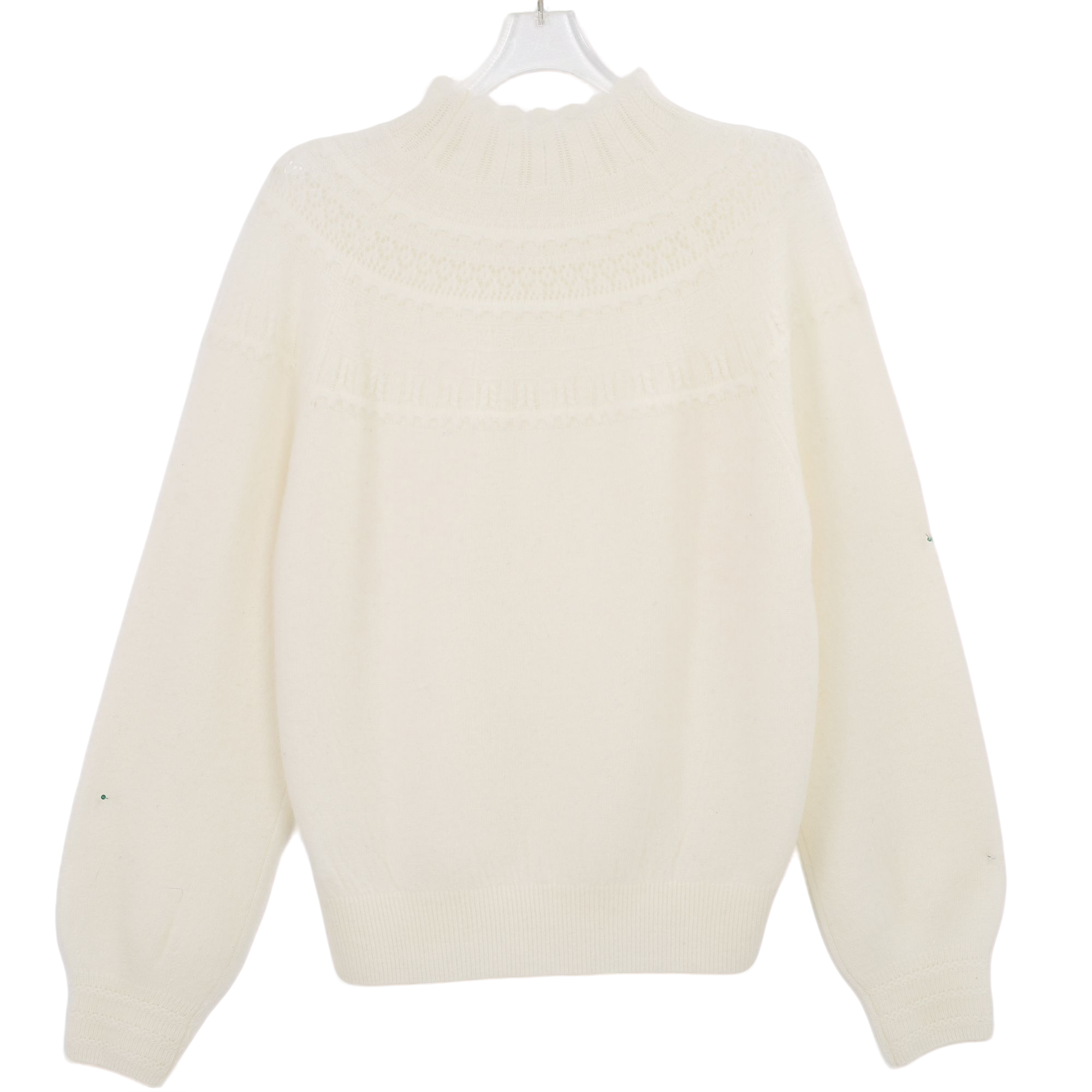 【AS温宁】25新高定手工镂空钩花山羊绒羊毛休闲打底衫AS25DZZ05519