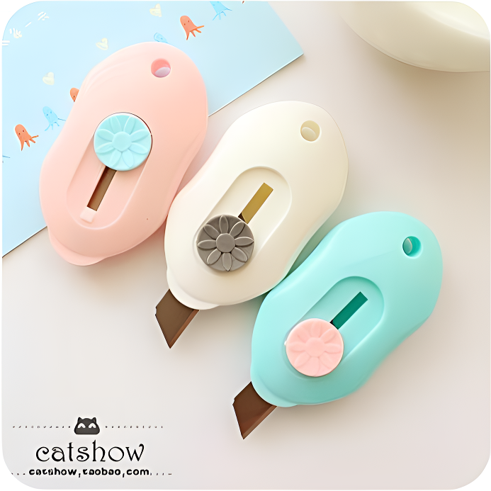 开箱神器拆快递小美工刀高颜值开箱小刀快递刀防割手拆箱刀拆包裹