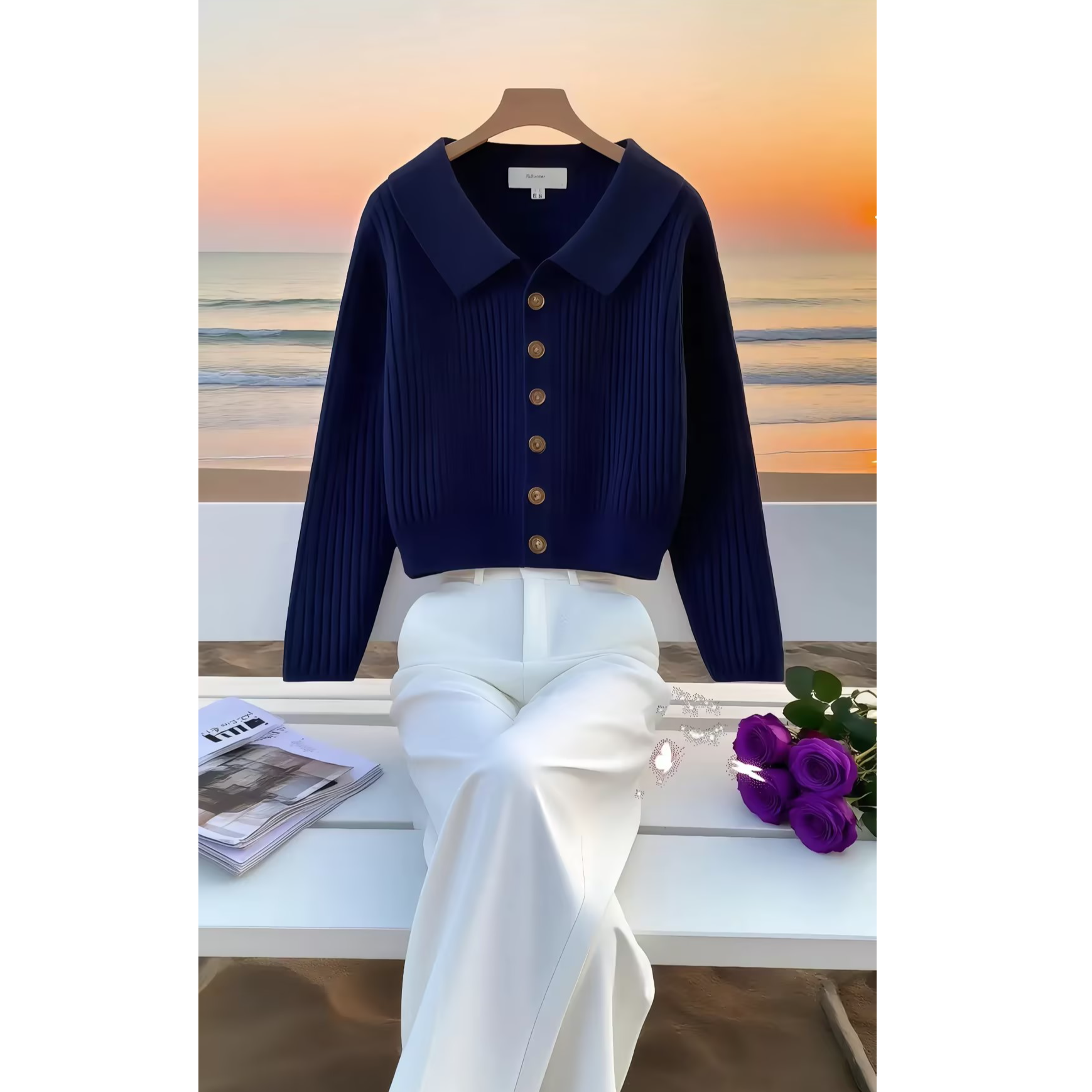 2025秋季新款慵懒风洋气简约外套上衣法式高端轻奢针织开衫毛衣女