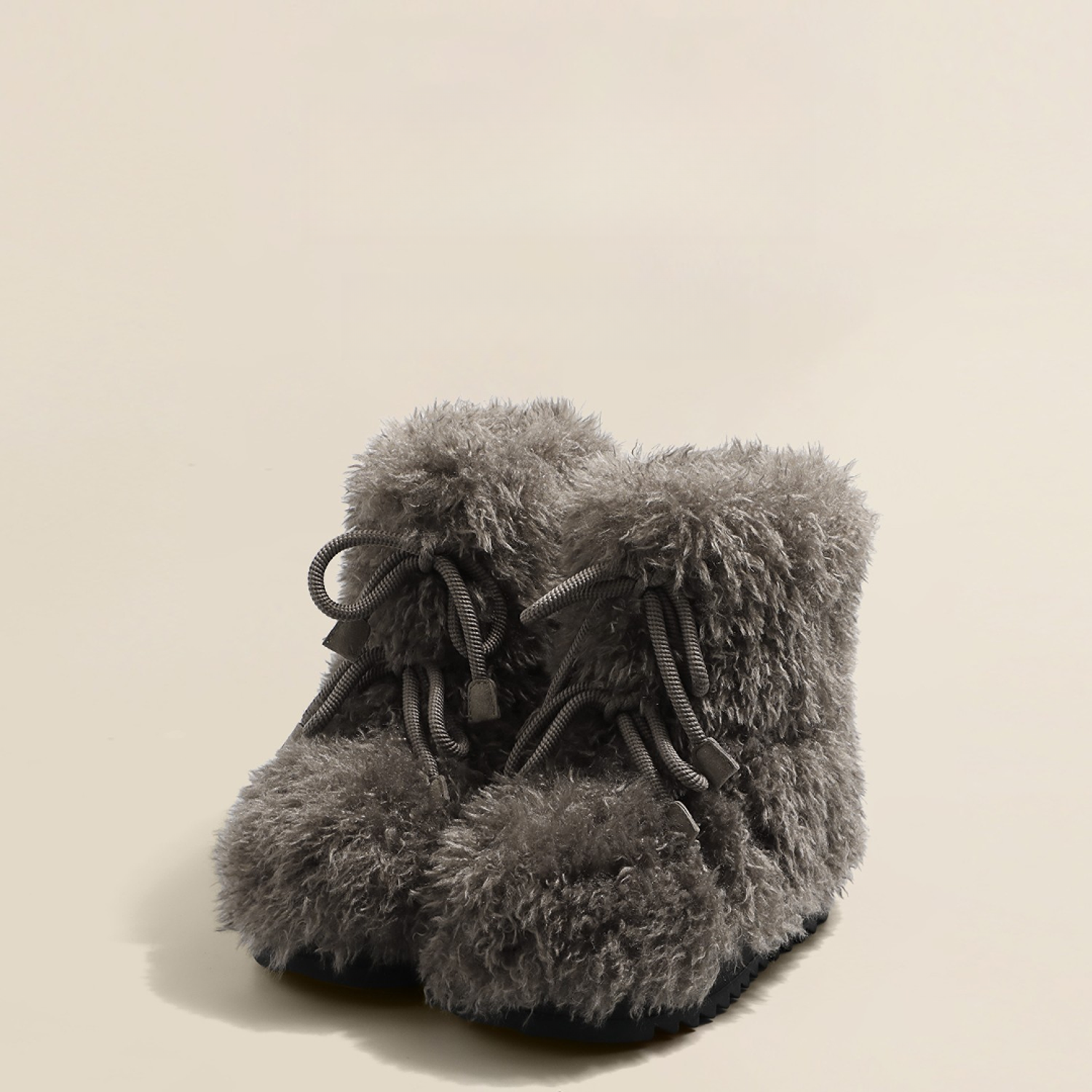 增高6CM~超轻软厚底毛毛雪地靴女冬2025款防滑短靴加绒加厚大棉鞋