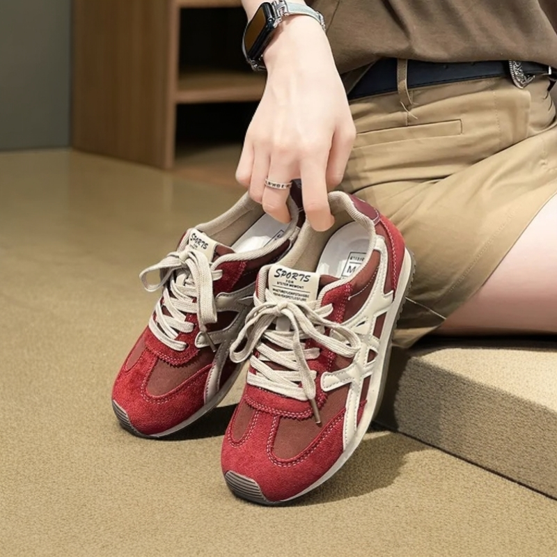 复古阿甘鞋女秋季新款透气时尚休闲鞋跑步运动鞋百搭秀气显脚小