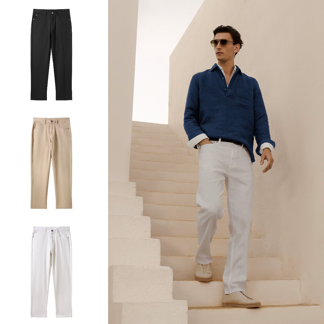 一条神奇的裤子！富帅风！老钱氛围感奢感粗纹弹力棉直筒男牛仔裤