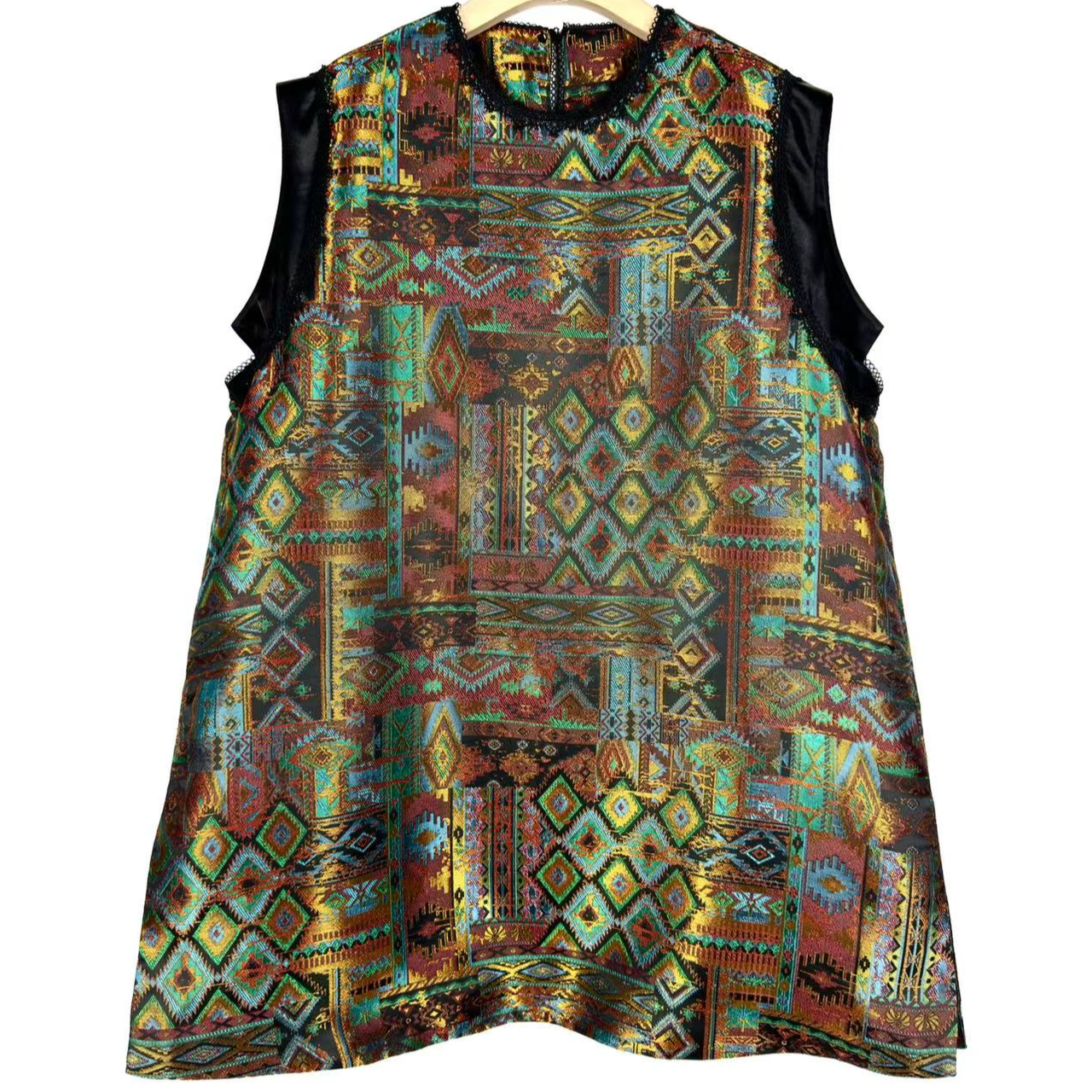 朱总原创设计2C261秘境剪影撞色马夹