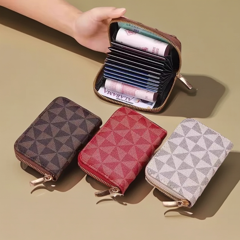便携风琴卡包多卡位卡夹大容量证件驾照小巧卡套女多功能休零钱包