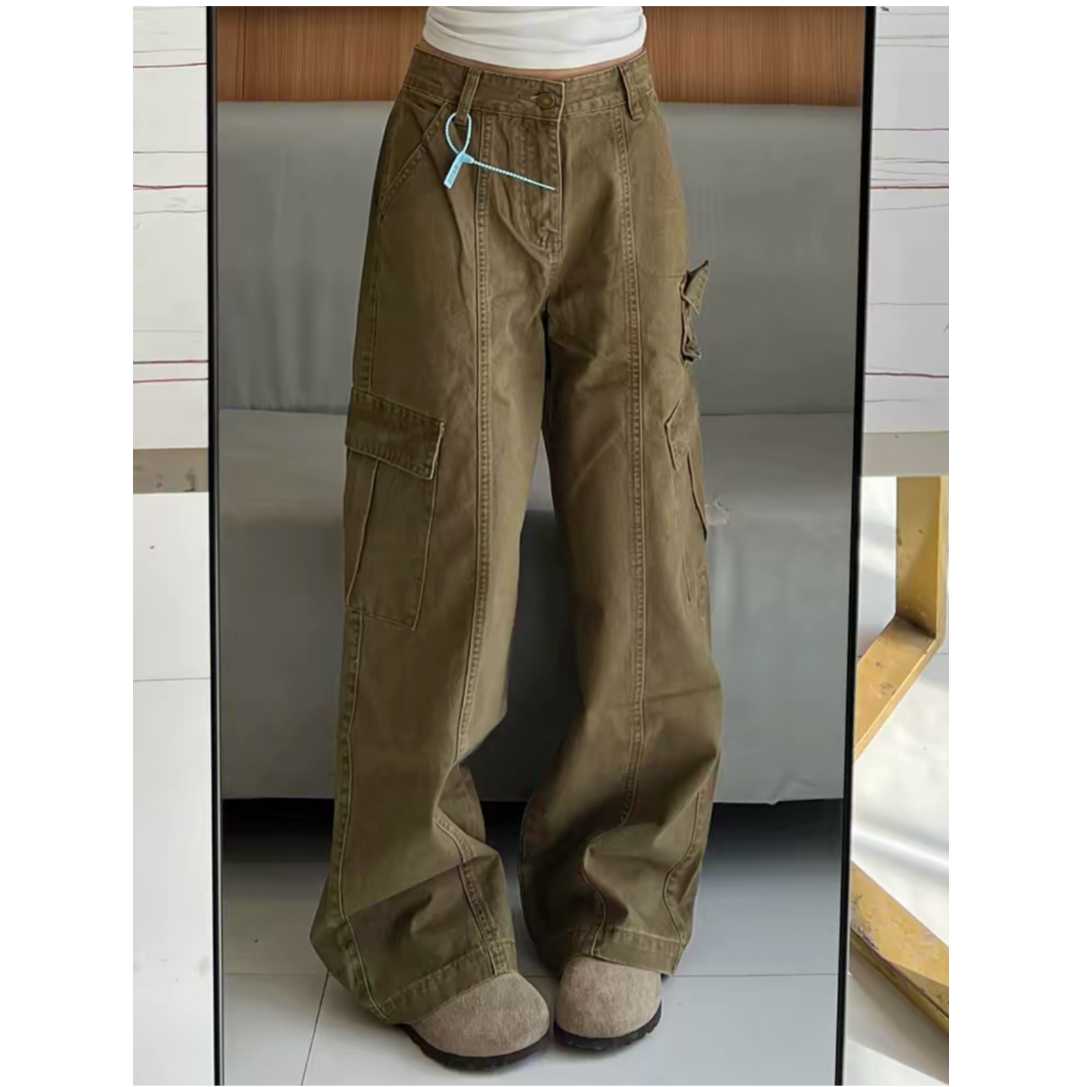 NOMIO美式复古多口袋工装裤cleanfit宽松直筒百搭休闲裤男女