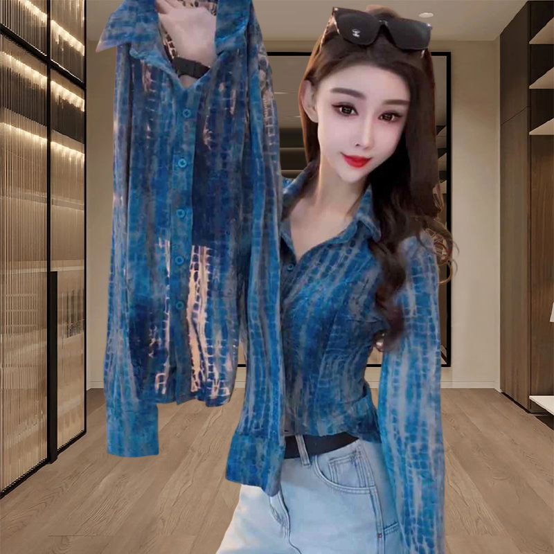 独特别致超好看上衣女款2025新款春秋季洋气内搭开衫时髦减龄衬衫