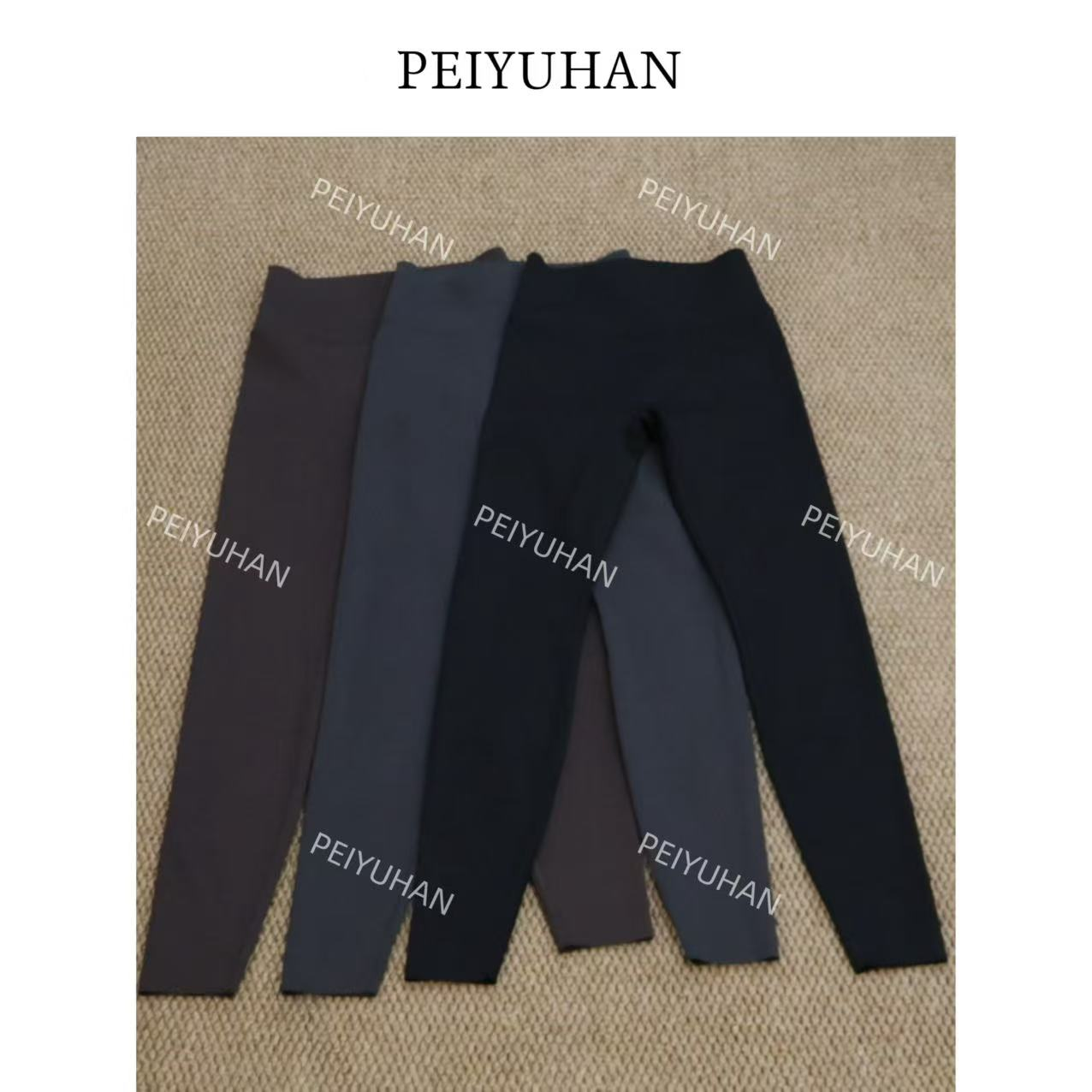 PEIERNA佩佩PF 【一体软磨毛氧气裤】细绒瑜伽裤 K12218 6116017