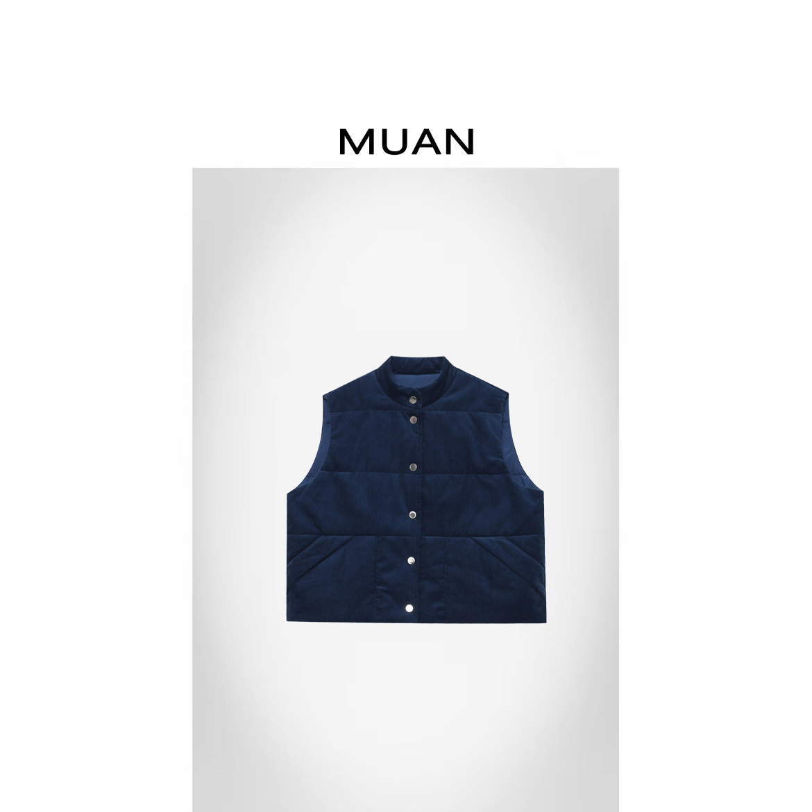 木岸MUAN：《布鲁克林马甲》定制100棉老钱中古高级马甲女D-DG3-6826