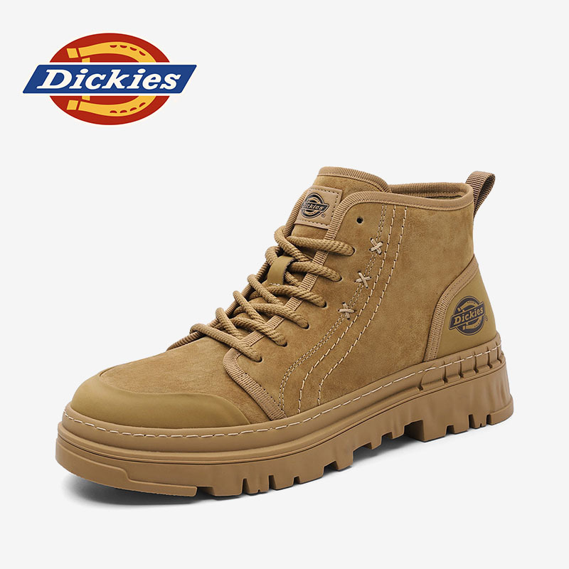 Dickies男鞋秋冬加绒保暖二棉鞋复古经典马丁靴户外运动登山靴