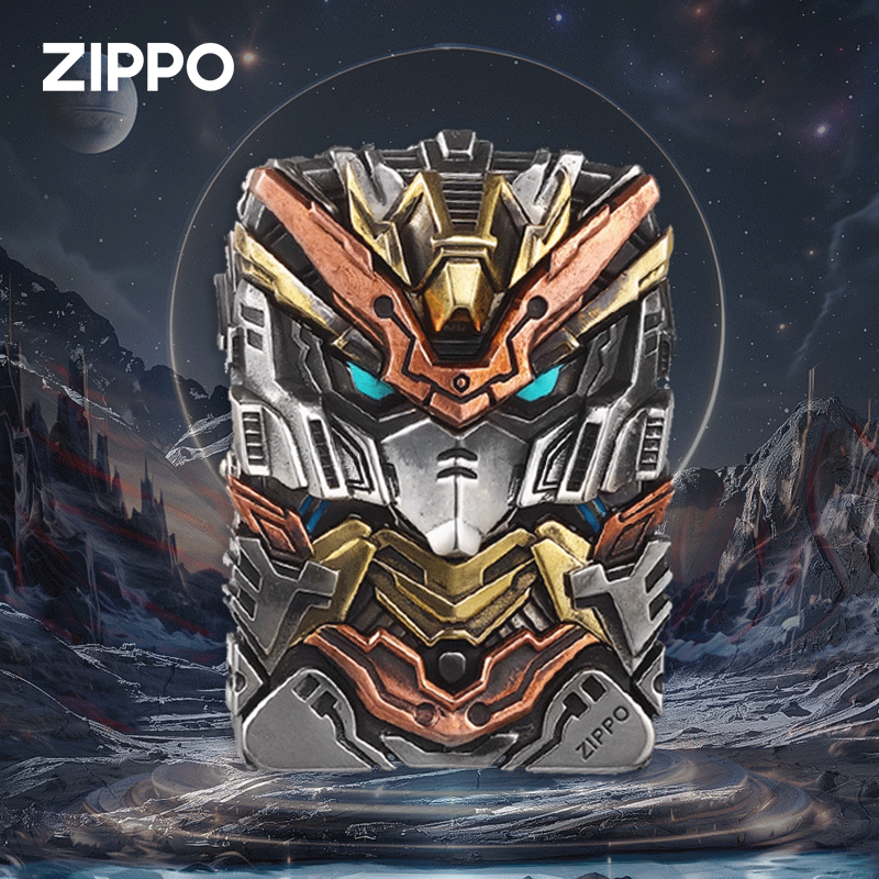 ZIPPO/之宝打火机正版雷霆机甲夜光变形金刚防风送男士礼物潮DYJ1