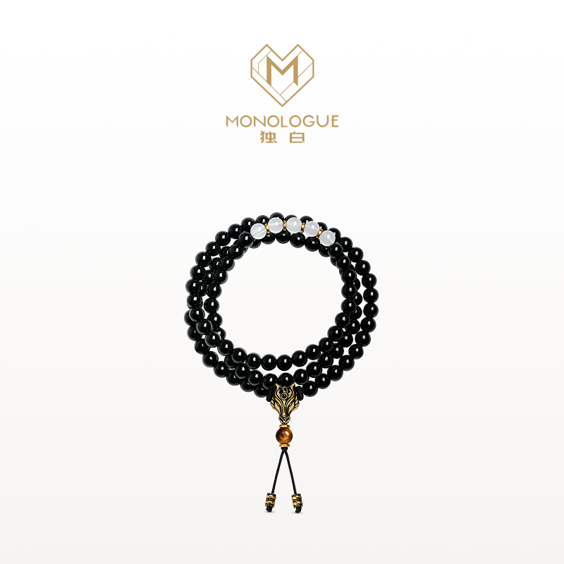 【MONOLOGUE独白】北纬三十度复古黄金赤兔马黑马手串@MRV128