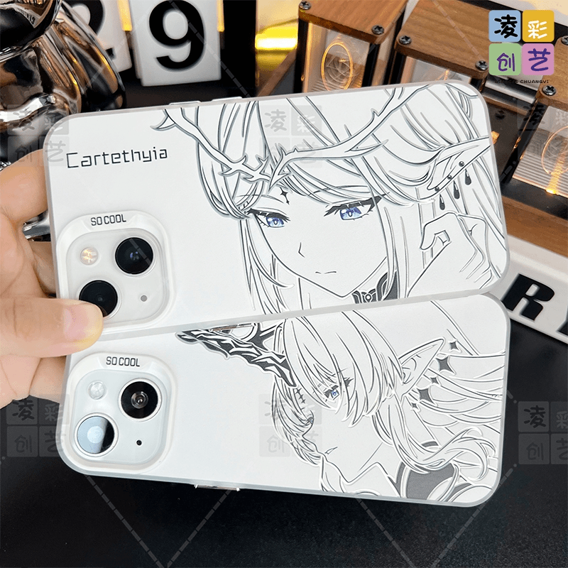 鸣潮卡提希娅适用苹果iqoo华为oppo小米15vivo一加彩银手机防摔壳