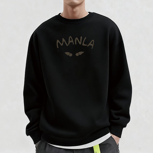 特大码300斤男士重磅卫衣秋季衣服圆领长袖上衣潮牌2025春秋男装