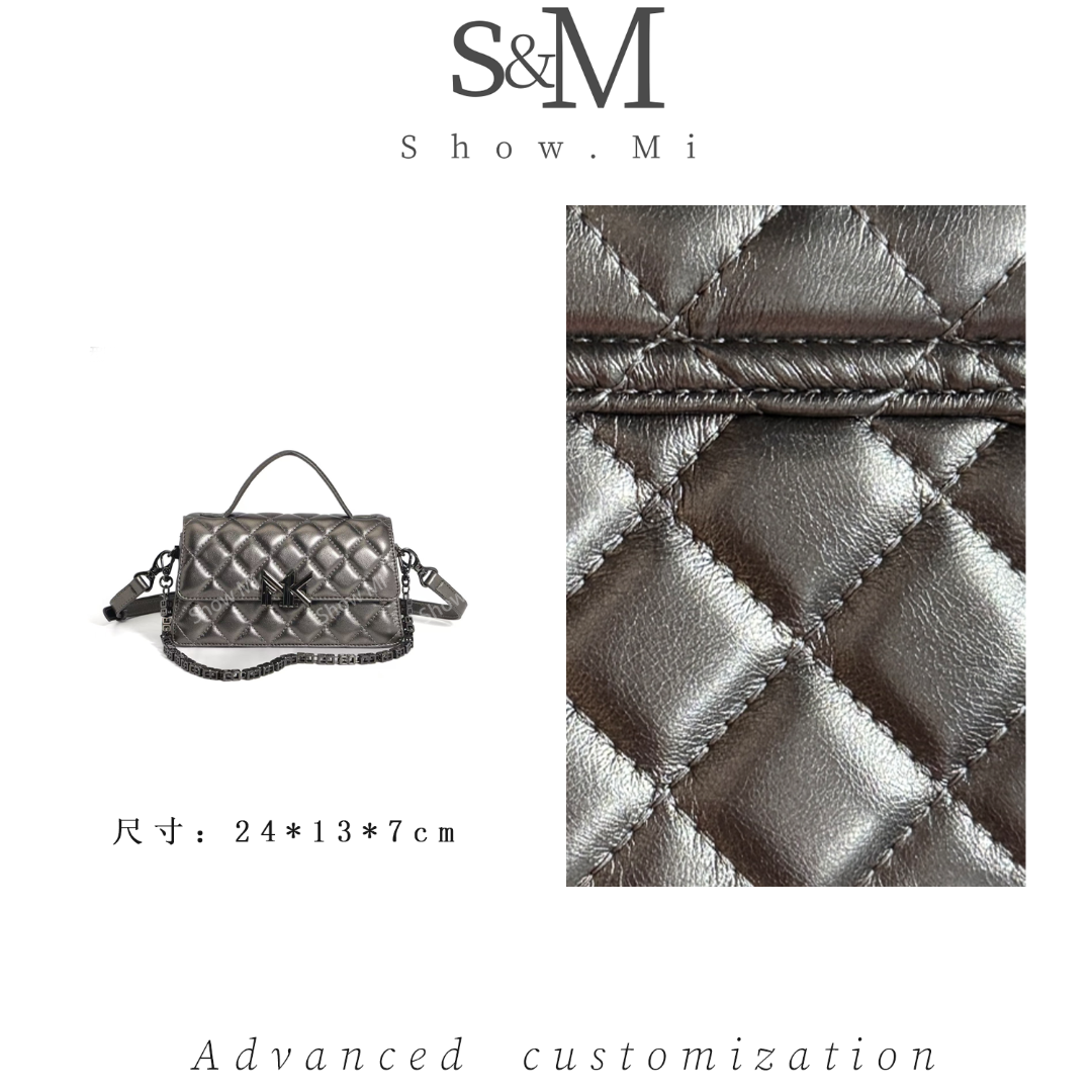 【Show Mi】幂幂同款丨FES-6013-枪色-轻奢小众时尚百搭女士包包