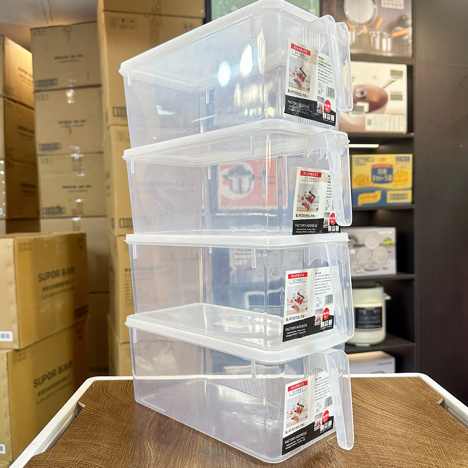 【4个特大号】冰箱收纳盒手柄保鲜盒厨房蔬菜水果整理盒鸡蛋收纳盒