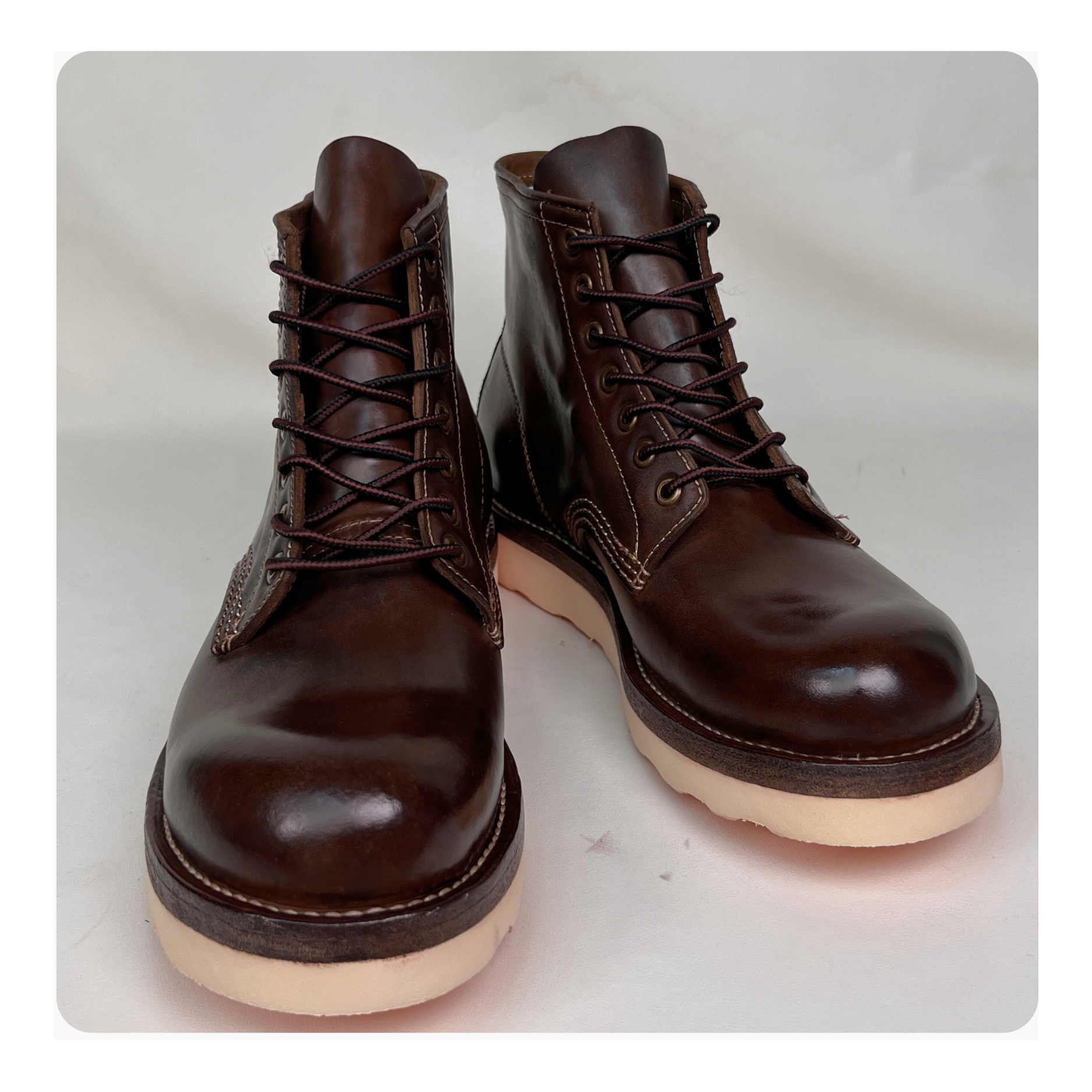 9111马臀皮纯手工重水洗做旧复古户外工装鞋靴