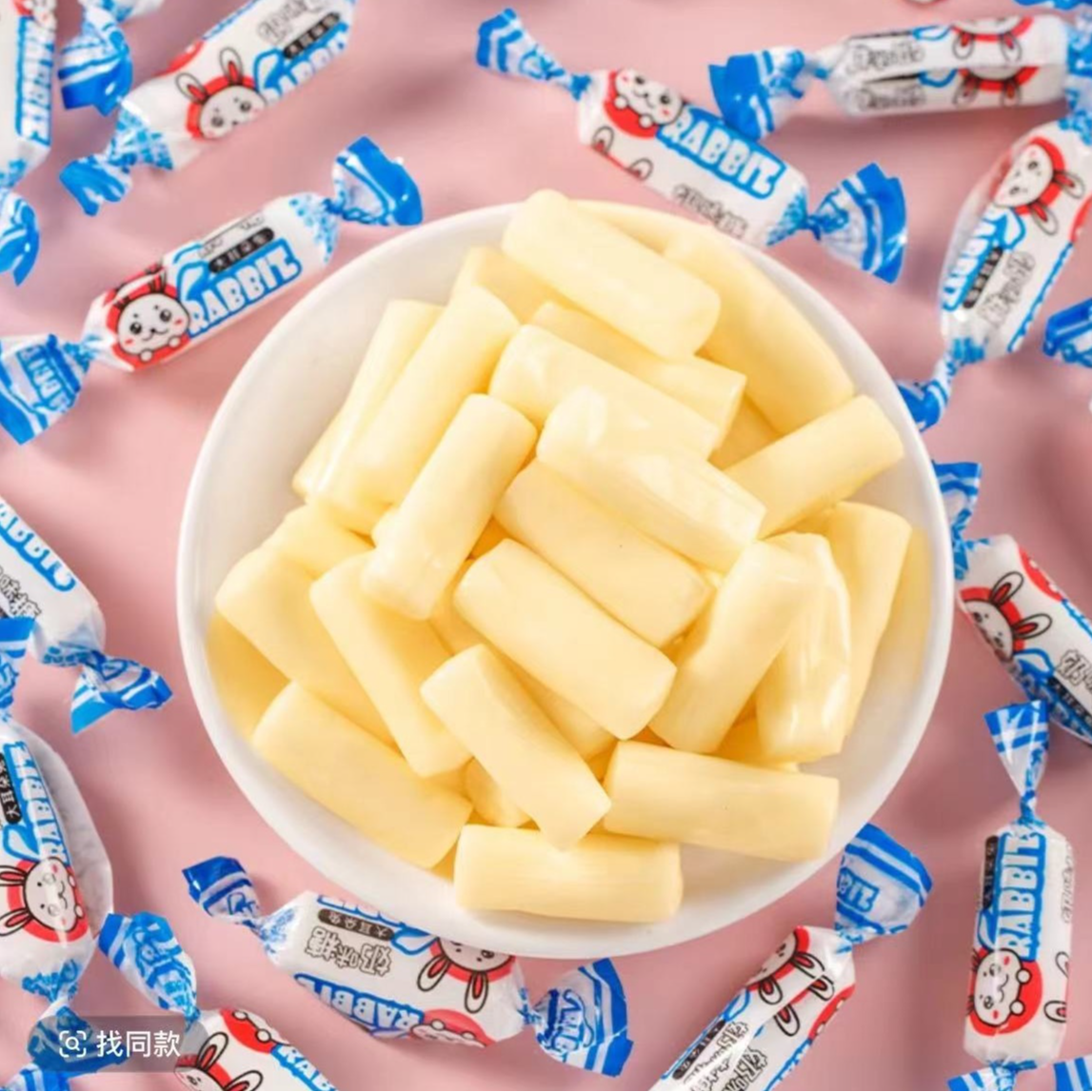 【约100粒】爆款大耳朵兔奶味糖原味奶糖儿时的味道