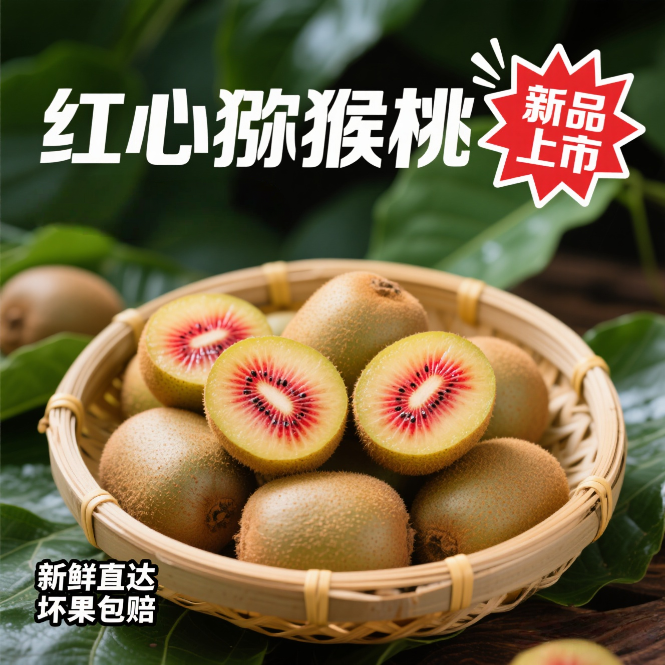 2025当季中国凉都水城红心猕猴桃顺丰包邮软糯香甜香甜多汁