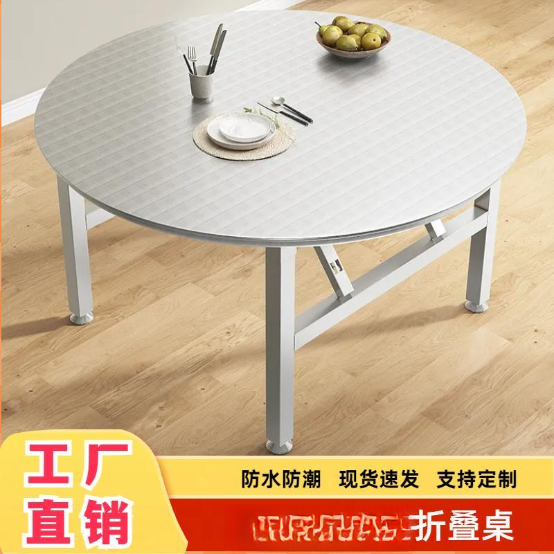 不锈钢桌面折叠桌烧烤桌大排档桌面圆形餐桌小户型出租房农村家用