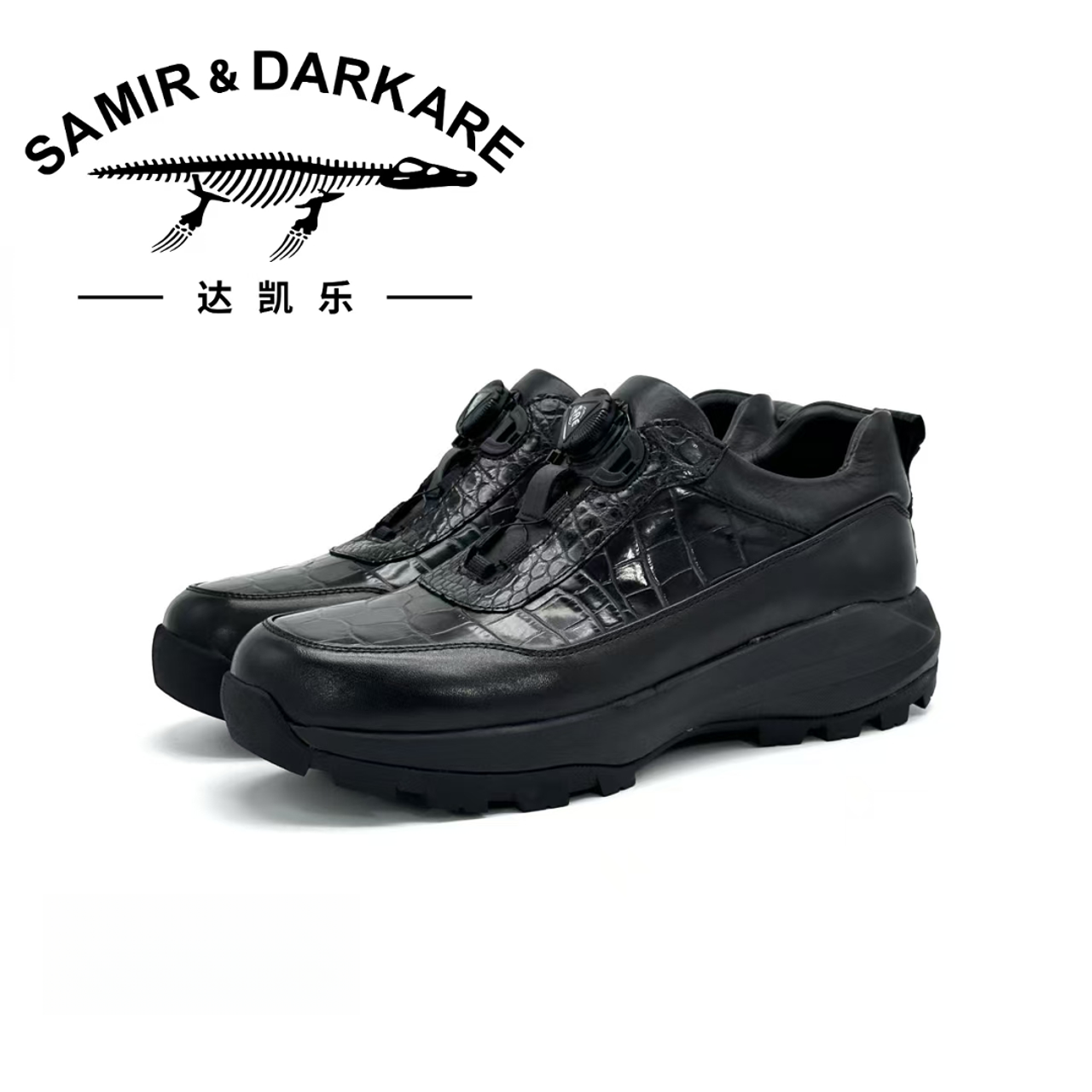 SAMIR&DARKARE/达凯乐时尚男士鳄鱼皮轻奢耐磨真皮皮鞋