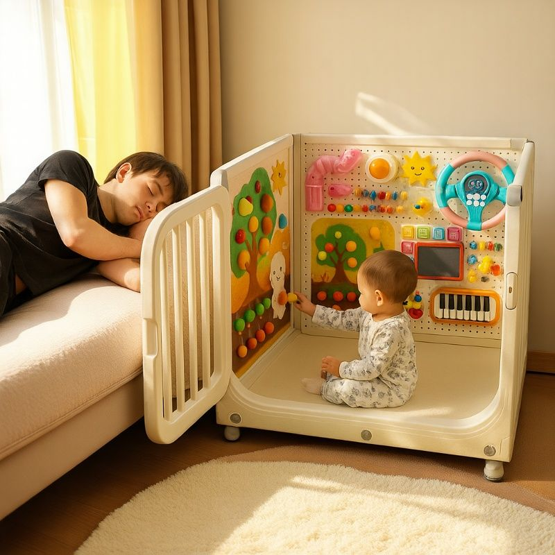 【解救全职妈妈神器】1-2岁宝宝忙碌板 幼儿园礼物洞洞板益智玩具墙