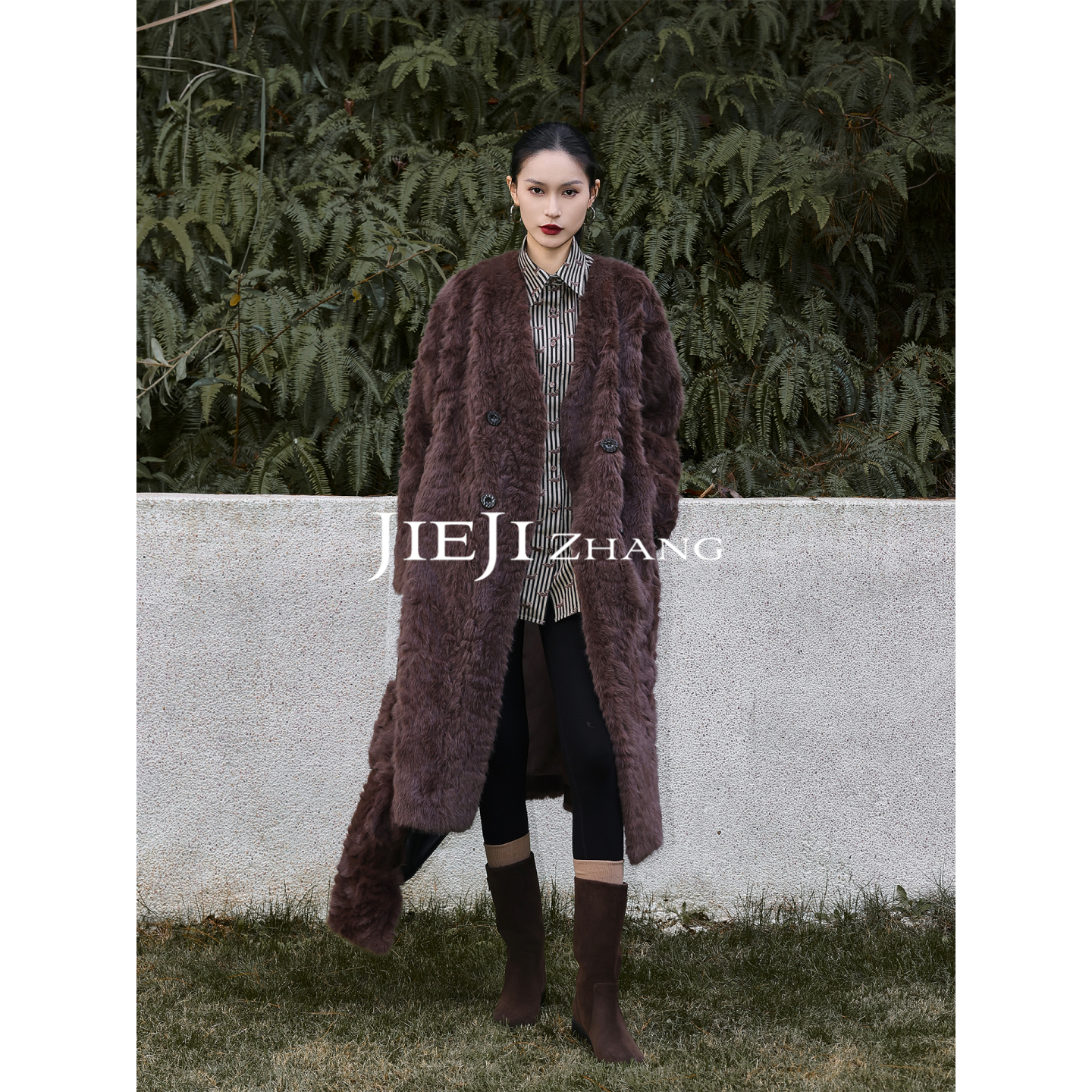 【JIEJI ZHANG】高级定制秋冬时尚百搭设计师款外套351298