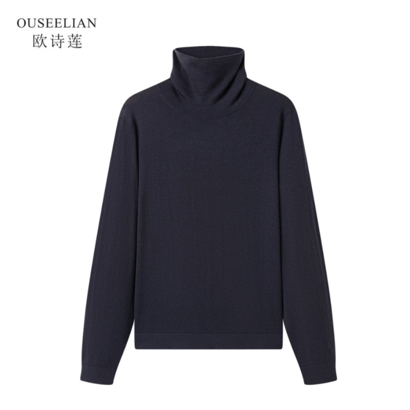 【欧诗莲紧密纺可机洗】110支毛条100%澳毛长袖B226-7（纤维15.05μm）