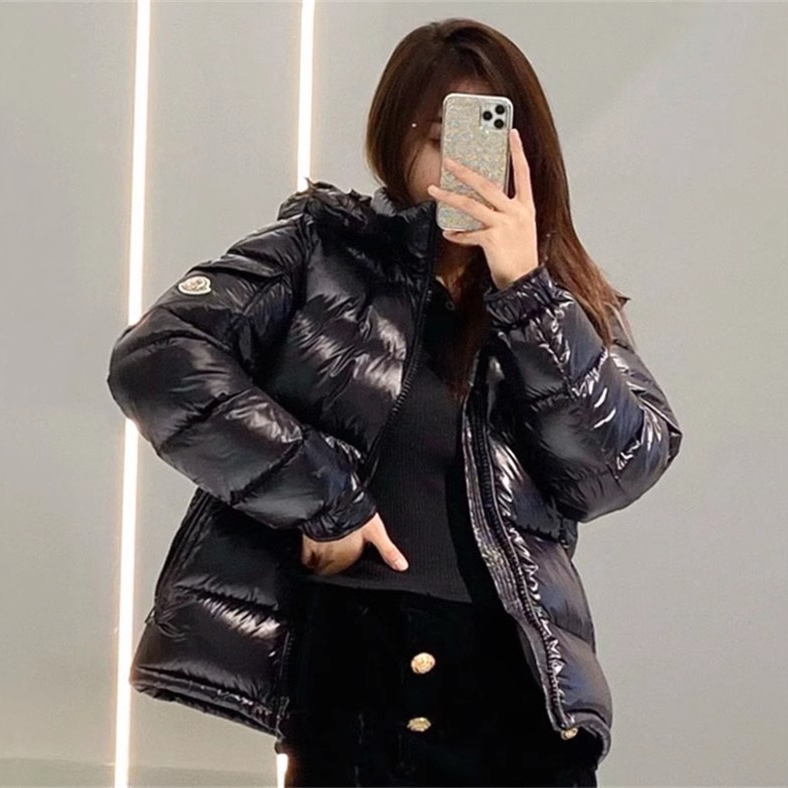 蒙口平玛雅亮面短款羽绒服男女同款冬季小个子加厚保暖冬装外套潮