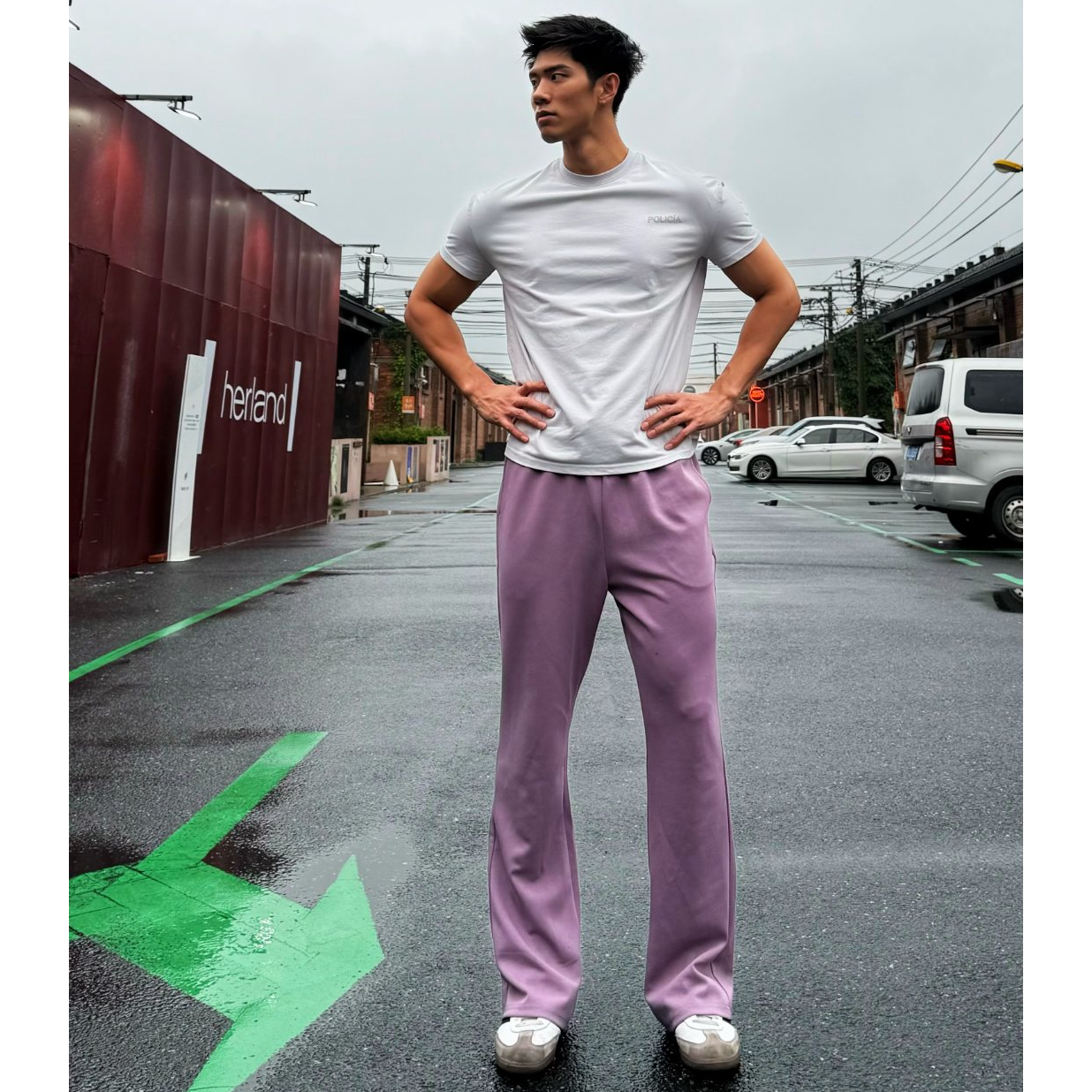 WINWIN美式弹性抗皱吸湿排汗抗菌直筒阔腿裤日常休闲户外学生通勤