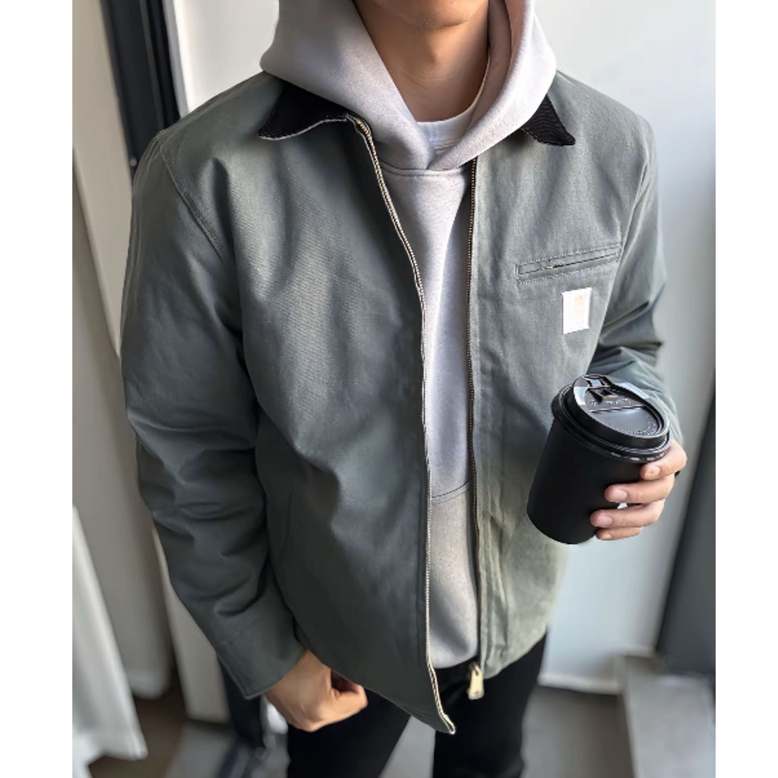 卡哈 J01 帆布冬季夹棉底特律重磅星际穿越工装潮牌夹克男女外套