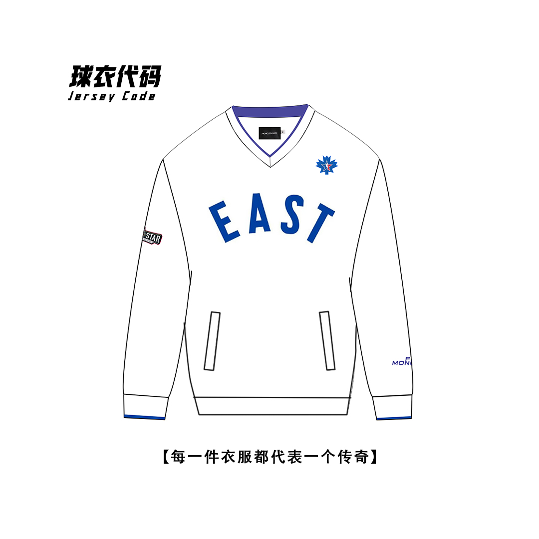 【东部全明星】詹姆斯秋冬长袖三防休闲美式百搭男女同款上衣Q059