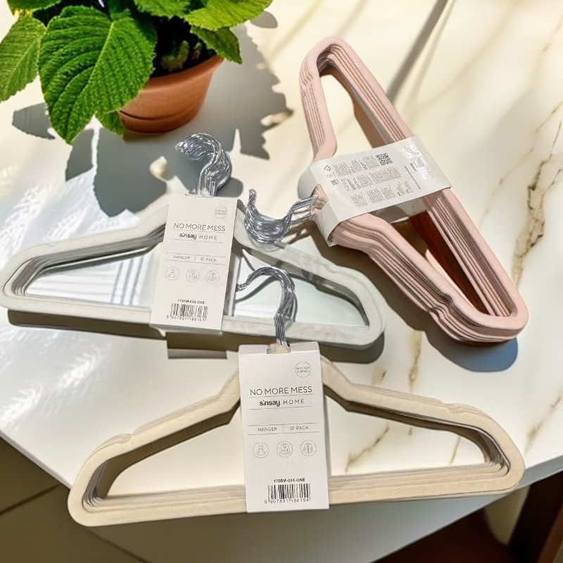 植绒衣架高端加厚家用加粗防滑无痕干湿西服大衣晾衣服防滑衣撑