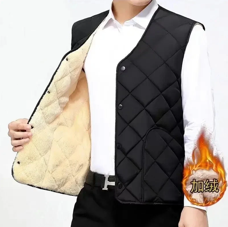 抢【19·5包邮】秋冬款男士棉马甲短款加绒加厚内穿保暖肩部防护坎肩