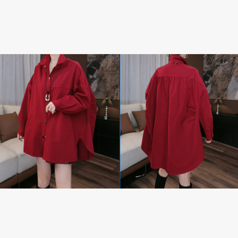 【鑫蕾】秋季新款外套时尚气质设计褶皱感百搭牛仔外套29310