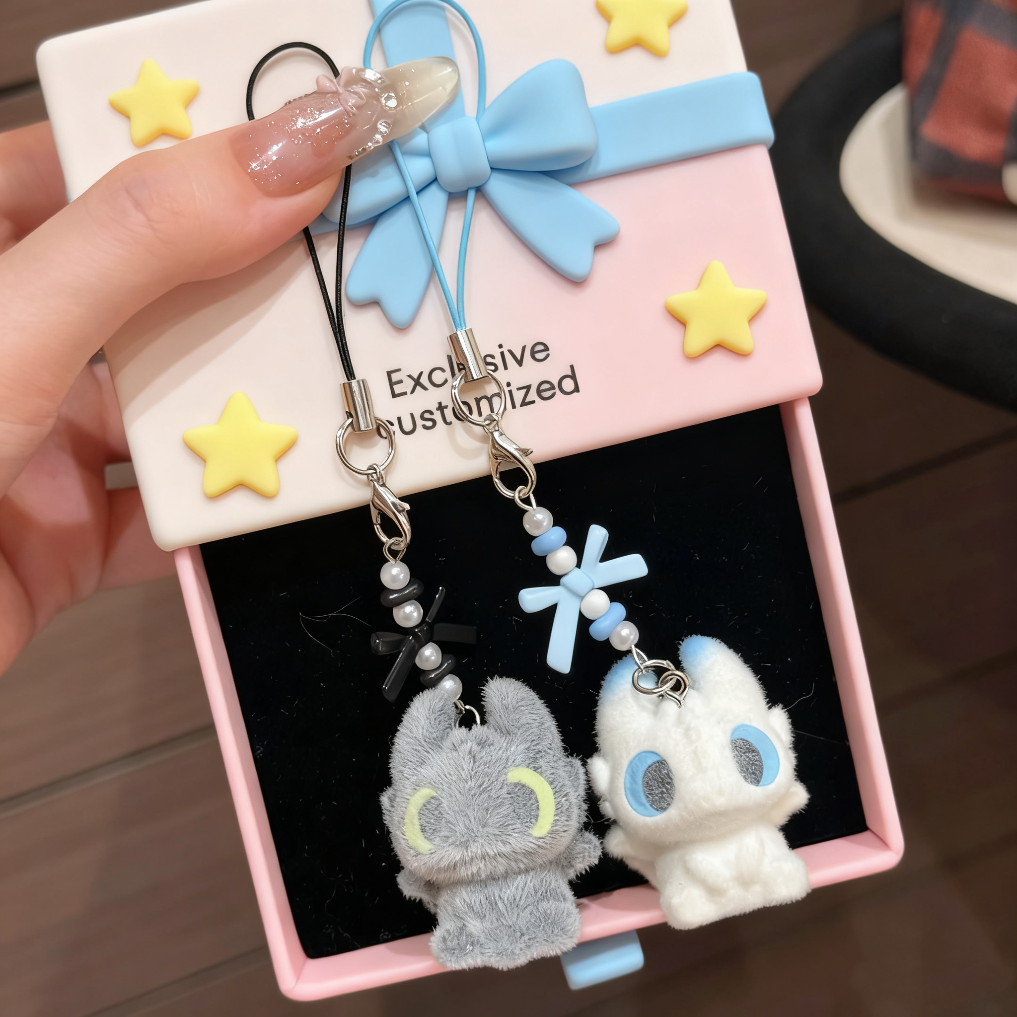 驯龙高手梦幻联动可爱无牙仔光煞情侣闺蜜款钥匙扣手机链书包挂件