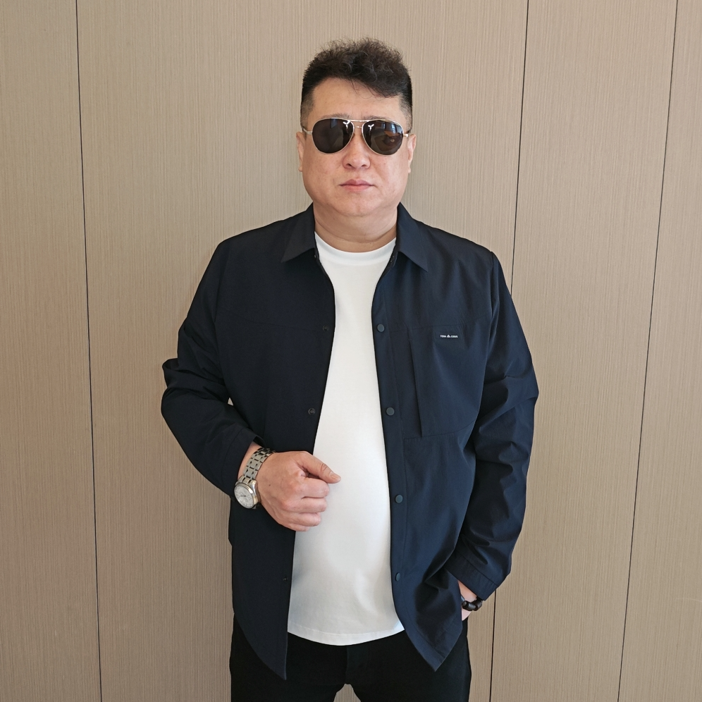 春季时尚加肥加大简约纯色翻领男士商务休闲夹克大码男长袖外套KP