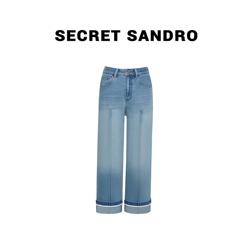 【春日牛仔】Secret Sandro 鸥小柒  牛仔裤 N25209011Q