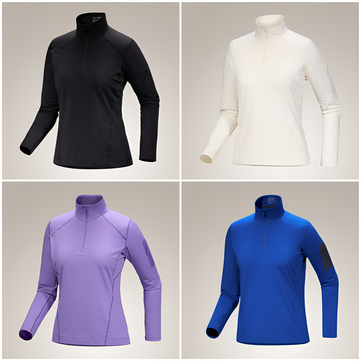 【美国直邮正品】始祖鸟RHO ZIP NECK女款户外秋冬舒适拉绒拉链衫